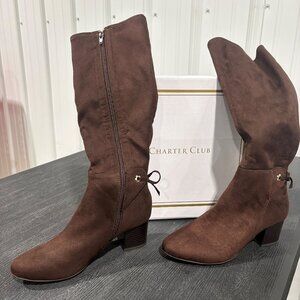 ✅ Charter Club Bow Accent Dress Boots – Size 7.5